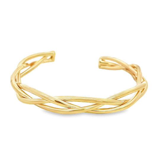 Vintage Intertwined Open Cuff (B138)-0